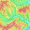 Mapa topográfico Trupbach, altitud, relieve