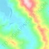 Mapa topográfico Faja Ricci, altitud, relieve
