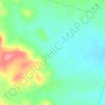 Mapa topográfico El Algarrobo, altitud, relieve