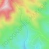 Mapa topográfico Paramo de Santurbán, altitud, relieve