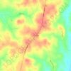 Mapa topográfico Blairsville, altitud, relieve