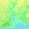 Mapa topográfico Nanticoke, altitud, relieve