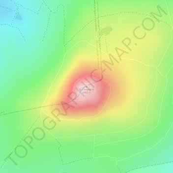 Mapa topográfico El Cimatario, altitud, relieve
