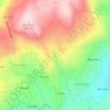 Mapa topográfico Vale do Fojo - Gondiães, altitud, relieve