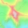 Mapa topográfico Monarch Mountain, altitud, relieve