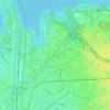 Mapa topográfico Hard, altitud, relieve