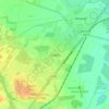Mapa topográfico Fradley, altitud, relieve