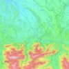Mapa topográfico Lestelle-Bétharram, altitud, relieve