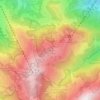 Mapa topográfico Hahnenkamm, altitud, relieve