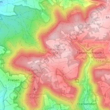 Mapa topográfico Kälberberg, altitud, relieve