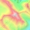 Mapa topográfico Mount Bogart, altitud, relieve