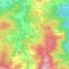 Mapa topográfico Crasto, altitud, relieve