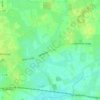 Mapa topográfico Kalleshave, altitud, relieve