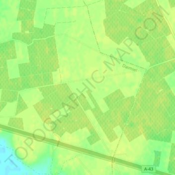 Mapa topográfico El Manchao, altitud, relieve