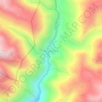 Mapa topográfico Patacancha, altitud, relieve