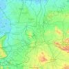 Mapa topográfico Grafschaft Bentheim, altitud, relieve