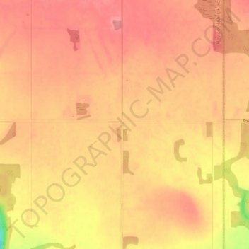 Mapa topográfico Clayhurst, altitud, relieve
