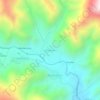 Mapa topográfico Achumani, altitud, relieve