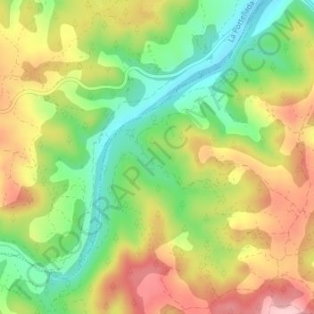 Mapa topográfico Tastavins, altitud, relieve