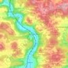 Mapa topográfico Artelshofen, altitud, relieve