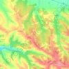 Mapa topográfico Les Camparnals, altitud, relieve