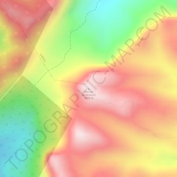 Mapa topográfico Maciço do Urucum, altitud, relieve
