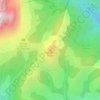 Mapa topográfico Praz Véchin, altitud, relieve
