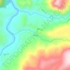 Mapa topográfico Pehuenco, altitud, relieve