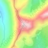 Mapa topográfico Mount Democrat, altitud, relieve