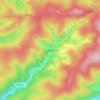Mapa topográfico Günsterode, altitud, relieve