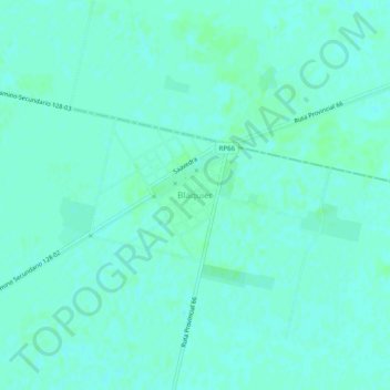 Mapa topográfico Blaquier, altitud, relieve