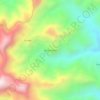 Mapa topográfico San Cristóbal, altitud, relieve