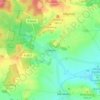 Mapa topográfico Schöna, altitud, relieve