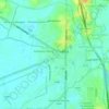 Mapa topográfico Kampung Seberang, altitud, relieve