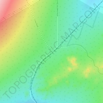 Mapa topográfico Cima, altitud, relieve