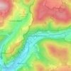 Mapa topográfico Staatsbad Brückenau, altitud, relieve