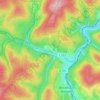 Mapa topográfico Röspe, altitud, relieve
