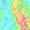 Mapa topográfico Ocaña, altitud, relieve