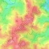 Mapa topográfico Landwehr, altitud, relieve