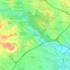 Mapa topográfico La Presa, altitud, relieve