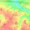 Mapa topográfico Burthorpe, altitud, relieve