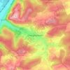 Mapa topográfico Obergrombach, altitud, relieve
