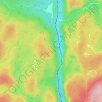 Mapa topográfico Agawa Canyon, altitud, relieve