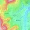 Mapa topográfico Unteralba, altitud, relieve