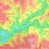 Mapa topográfico Bröleck, altitud, relieve