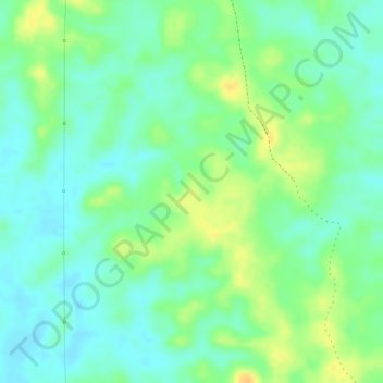 Mapa topográfico Sevilla, altitud, relieve