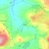 Mapa topográfico Uldale, altitud, relieve