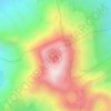 Mapa topográfico Volcán Puracé, altitud, relieve