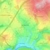 Mapa topográfico Benterode, altitud, relieve