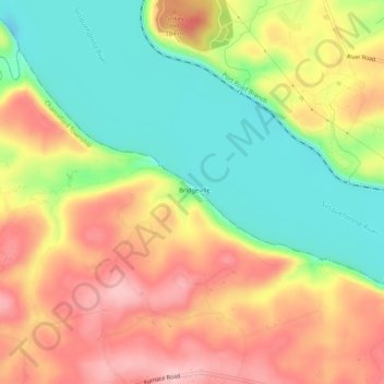 Mapa topográfico Star Rock, altitud, relieve